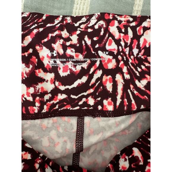 Under Armour Women's No-Slip High Rise Compression Capri Leggings Pink 3X - Picture 5 of 6